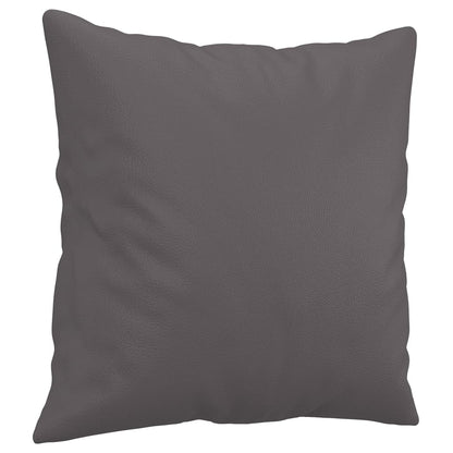 Set di Divani 2 pz con Cuscini Grigio in Similpelle | homemem39