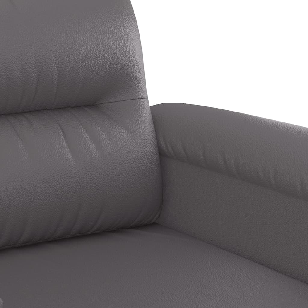 Set di Divani 2 pz con Cuscini Grigio in Similpelle | homemem39