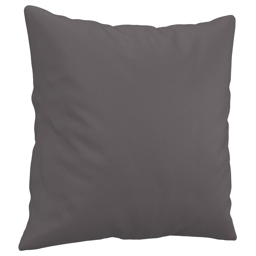 Set di Divani 3 pz con Cuscini Grigio in Similpelle | homemem39