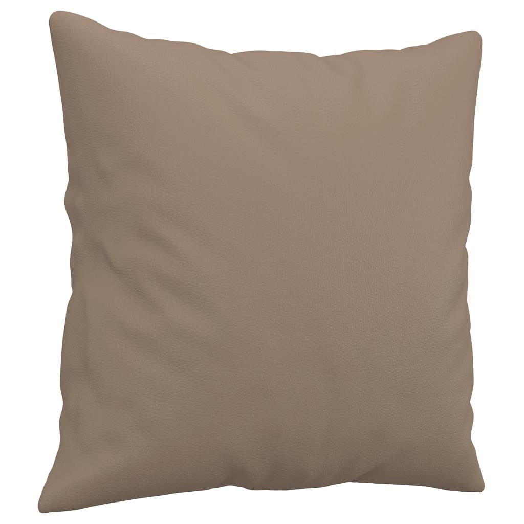 Set di Divani 3 pz con Cuscini Cappuccino in Similpelle | homemem39