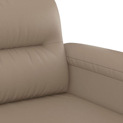 Set di Divani 3 pz con Cuscini Cappuccino in Similpelle | homemem39