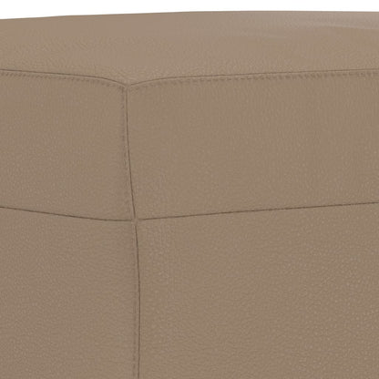 Set di Divani 3 pz con Cuscini Cappuccino in Similpelle | homemem39