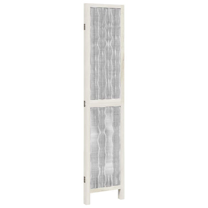 Divisorio Ambienti 3Pannelli Bianco Legno Massello di Paulownia | homemem39