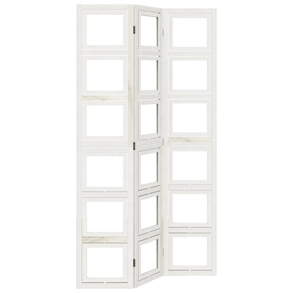 Divisorio Ambienti 3Pannelli Bianco Legno Massello di Paulownia | homemem39