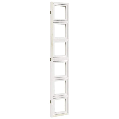 Divisorio Ambienti 3Pannelli Bianco Legno Massello di Paulownia