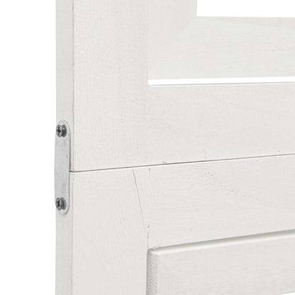 Divisorio Ambienti 6Pannelli Bianco Legno Massello di Paulownia