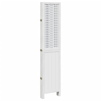 Divisorio Ambienti 5Pannelli Bianco Legno Massello di Paulownia | homemem39