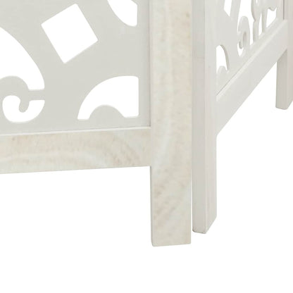 Divisorio Ambienti 6Pannelli Bianco Legno Massello di Paulownia | homemem39