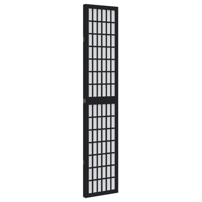 Divisorio Ambienti 3 Pannelli Nero Legno Massello di Paulownia | homemem39
