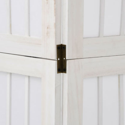 Divisorio Ambienti 3Pannelli Bianco Legno Massello di Paulownia - homemem39