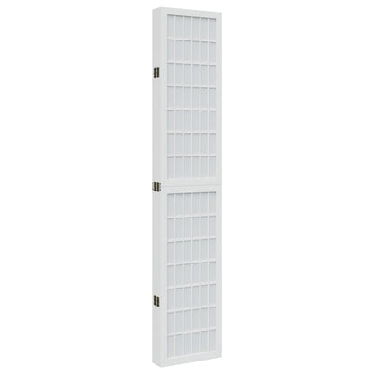 Divisorio Ambienti 6Pannelli Bianco Legno Massello di Paulownia - homemem39