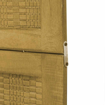 Divisorio Ambienti 4 Pannelli Marrone Legno Massello Paulownia | homemem39