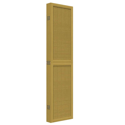 Divisorio Ambienti 6 Pannelli Marrone Legno Massello Paulownia