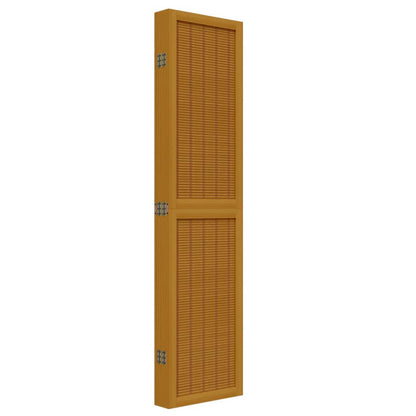 Divisorio Ambienti 6 Pannelli Marrone Legno Massello Paulownia - homemem39