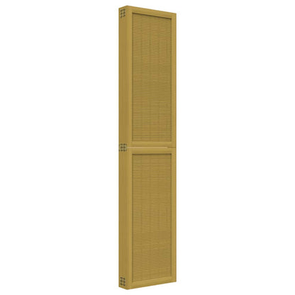 Divisorio Ambienti 6 Pannelli Marrone Legno Massello Paulownia | homemem39