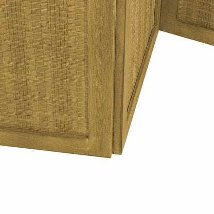 Divisorio Ambienti 6 Pannelli Marrone Legno Massello Paulownia | homemem39