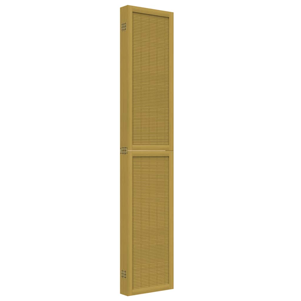 Divisorio Ambienti 6 Pannelli Marrone Legno Massello Paulownia | homemem39