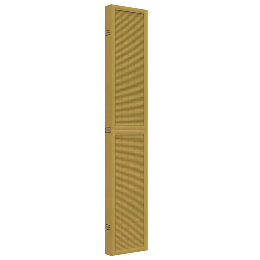 Divisorio Ambienti 6 Pannelli Marrone Legno Massello Paulownia