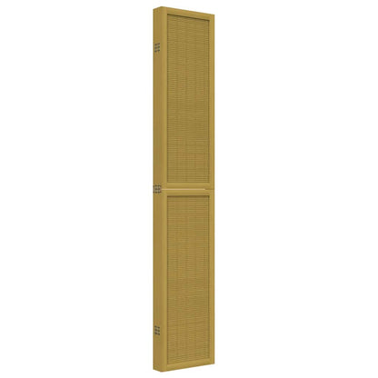 Divisorio Ambienti 6 Pannelli Marrone Legno Massello Paulownia