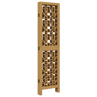 Divisorio Ambienti 6 Pannelli Marrone Legno Massello Paulownia | homemem39