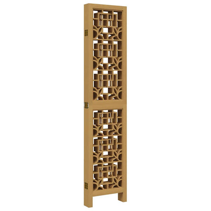 Divisorio Ambienti 6 Pannelli Marrone Legno Massello Paulownia | homemem39