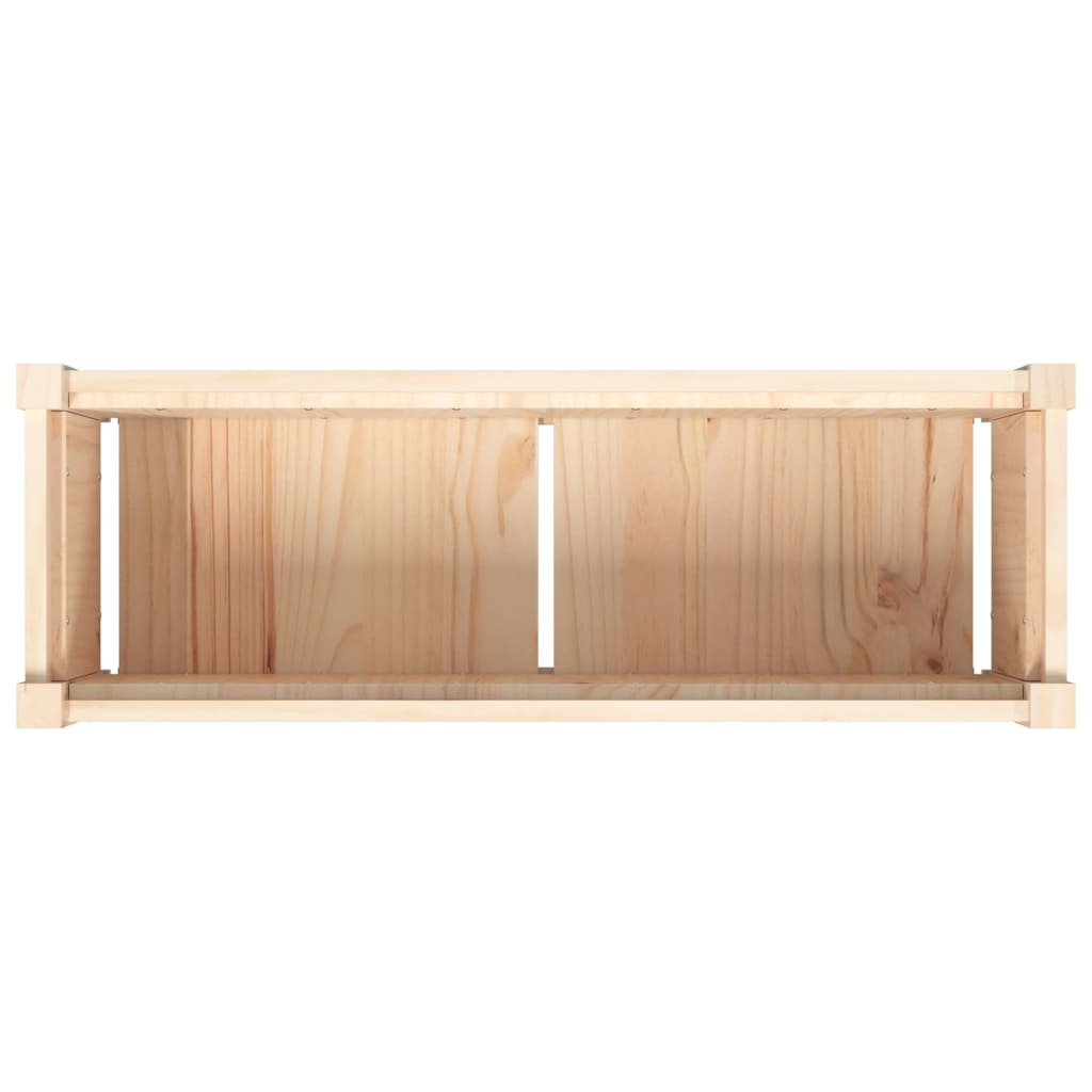 Fioriera da Giardino 90x31x31 cm in Legno Massello di Pino - homemem39