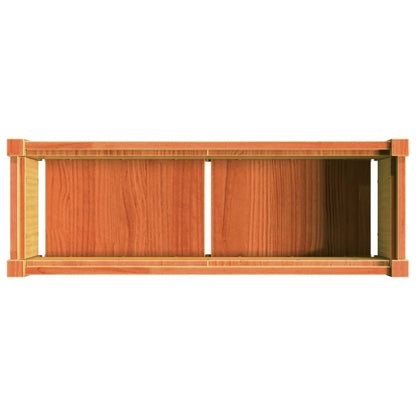 Fioriera Giardino Marrone Cera 90x31x31 cm Legno Massello Pino | homemem39