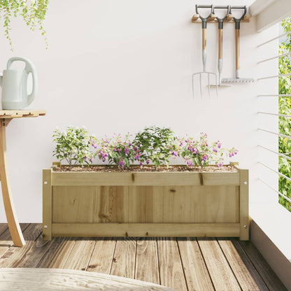 Fioriera da Giardino 90x31x31 cm in Legno di Pino Impregnato | homemem39
