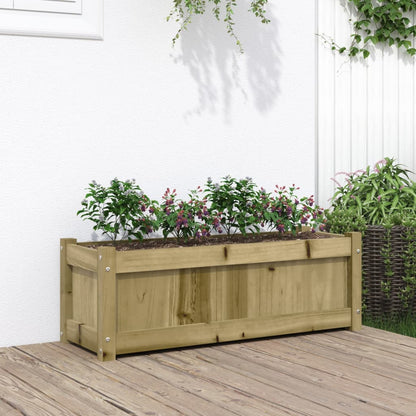 Fioriera da Giardino 90x31x31 cm in Legno di Pino Impregnato | homemem39