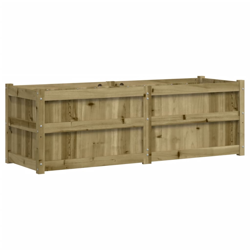Fioriera da Giardino 150x50x50 cm in Legno di Pino Impregnato - homemem39