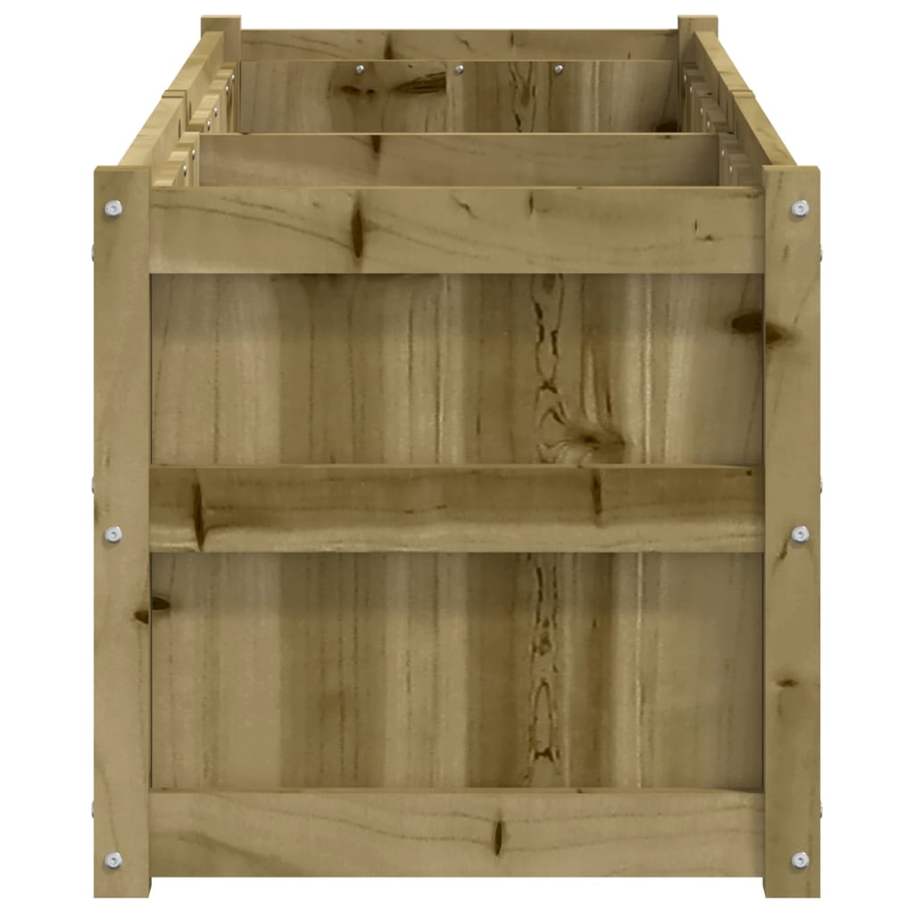 Fioriera da Giardino 150x50x50 cm in Legno di Pino Impregnato - homemem39