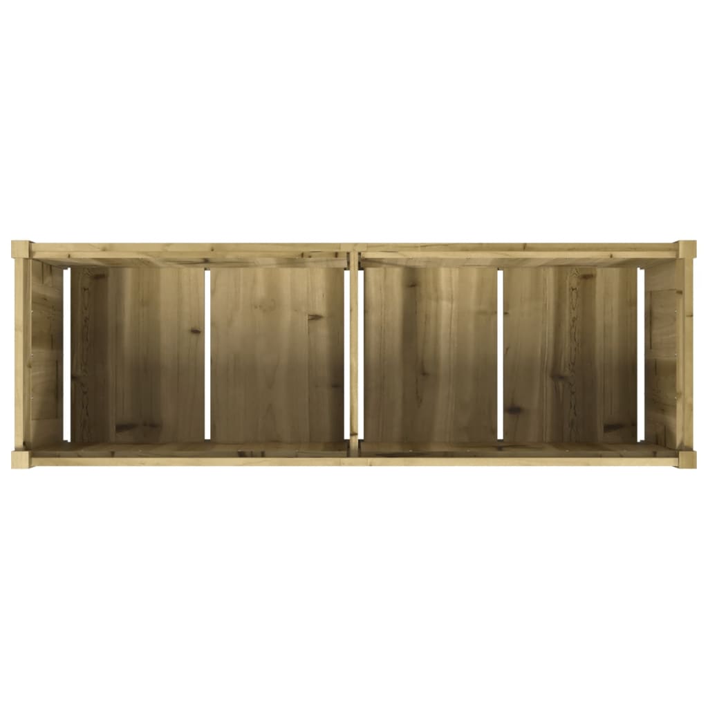 Fioriera da Giardino 150x50x50 cm in Legno di Pino Impregnato - homemem39