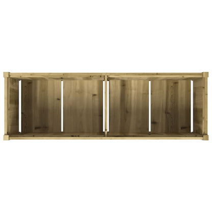 Fioriera da Giardino 150x50x50 cm in Legno di Pino Impregnato - homemem39