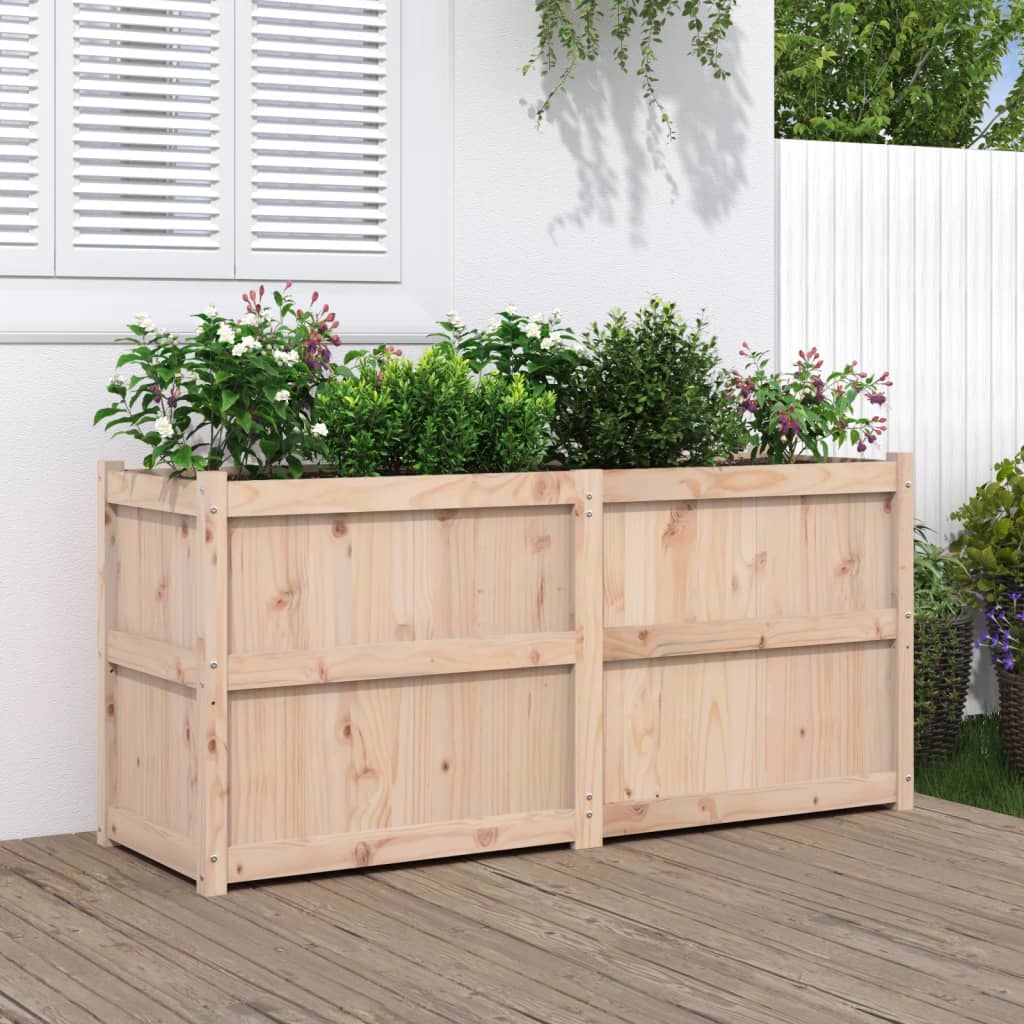 Fioriera da Giardino 150x50x70 cm in Legno Massello di Pino | homemem39