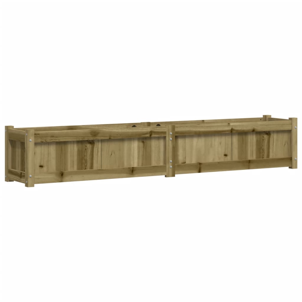 Fioriera da Giardino 180x31x31 cm in Legno di Pino Impregnato - homemem39