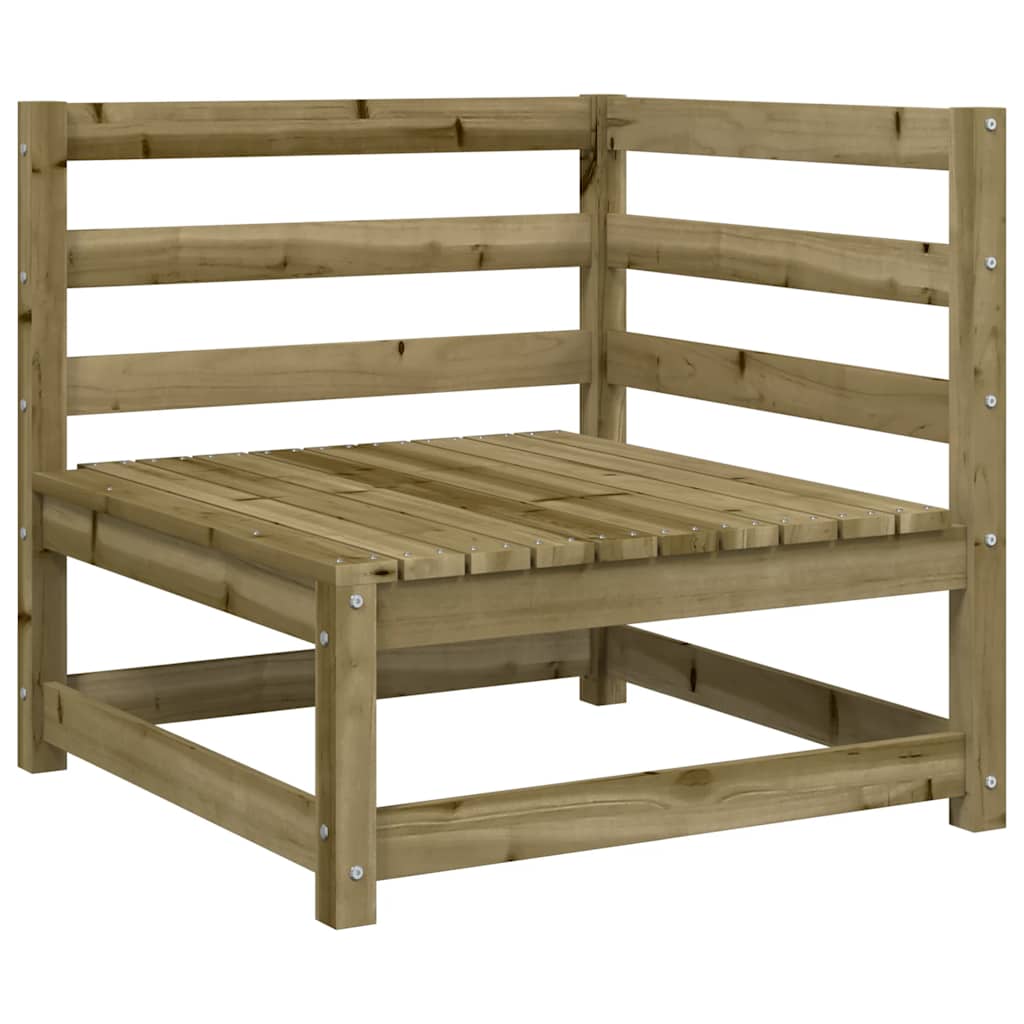 Divano Angolare da Giardino 70x70x67 cm Legno Pino Impregnato | homemem39