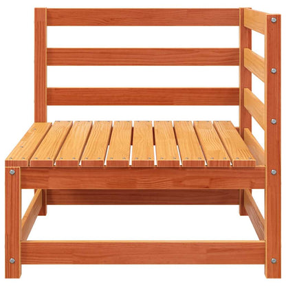 Divani Angolari Giardino 2pz Marrone Cera 70x70x67cm Legno Pino