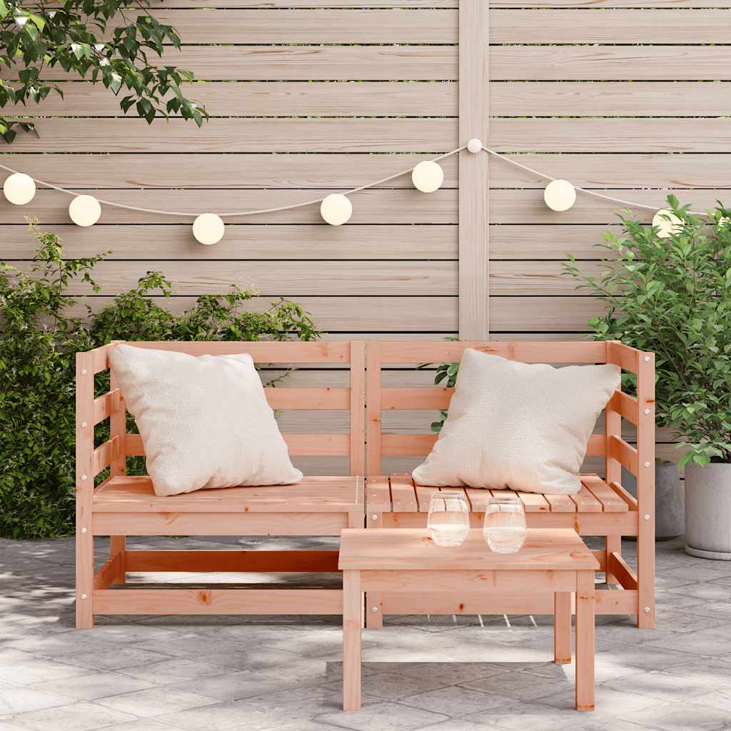 Divani Angolari Giardino 2pz 70x70x67cm Legno Massello Douglas | homemem39