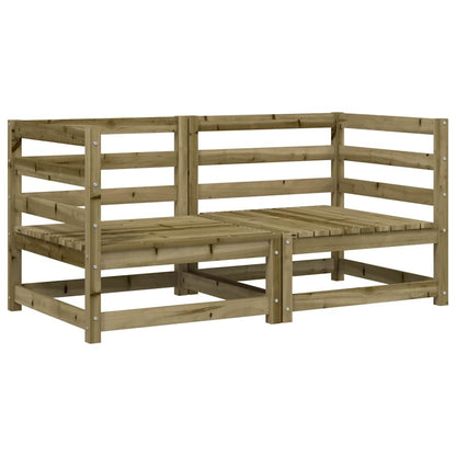 Divani Angolare Giardino 2pz 70x70x67 cm Legno Pino Impregnato - homemem39
