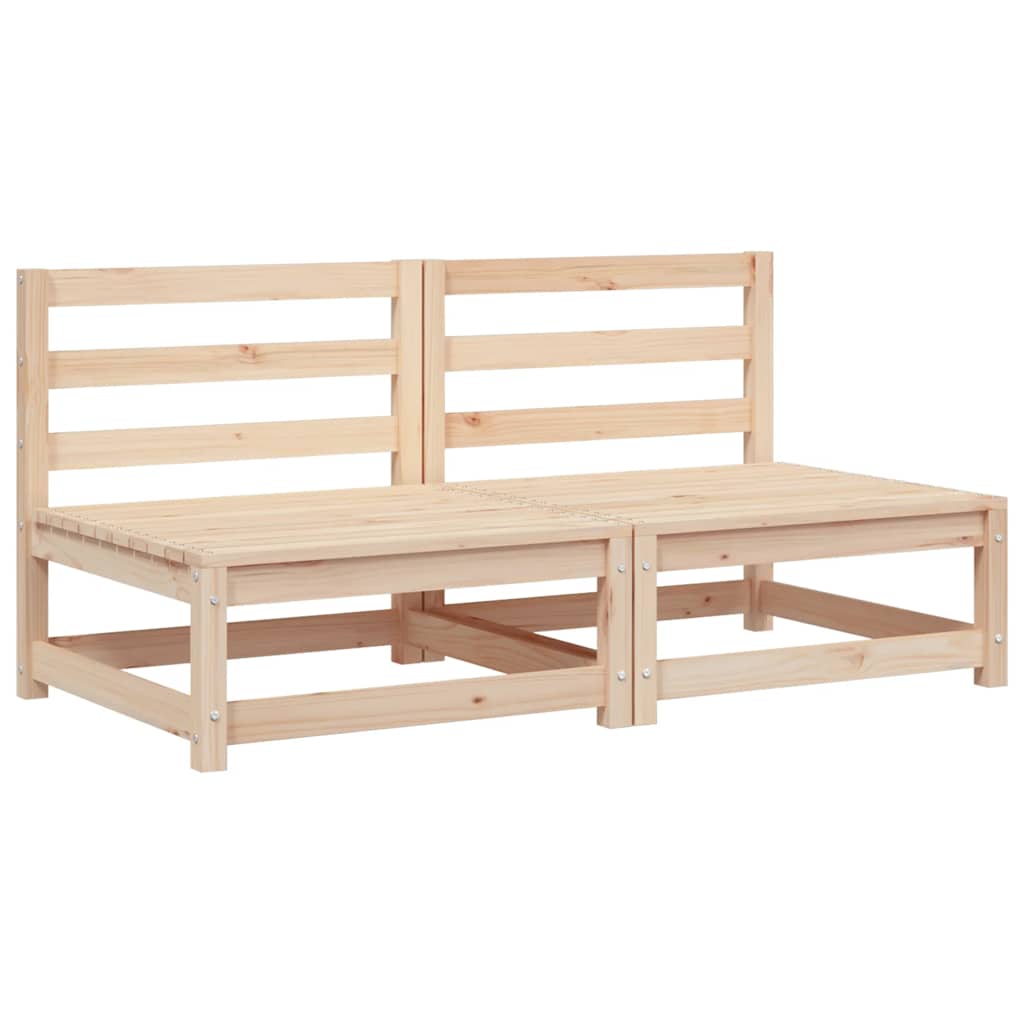 Divani da Giardino Senza Braccioli 2pz 70x70x67cm Massello Pino | homemem39