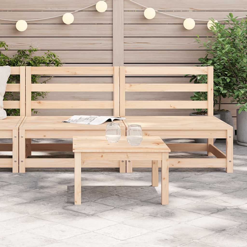 Divani da Giardino Senza Braccioli 2pz 70x70x67cm Massello Pino | homemem39