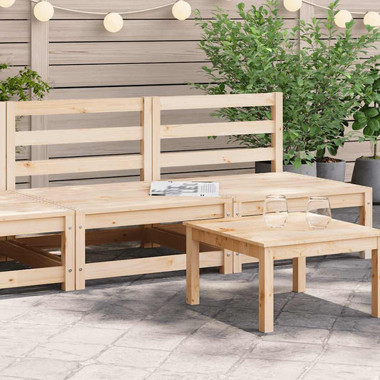 Divani da Giardino Senza Braccioli 2pz 70x70x67cm Massello Pino | homemem39