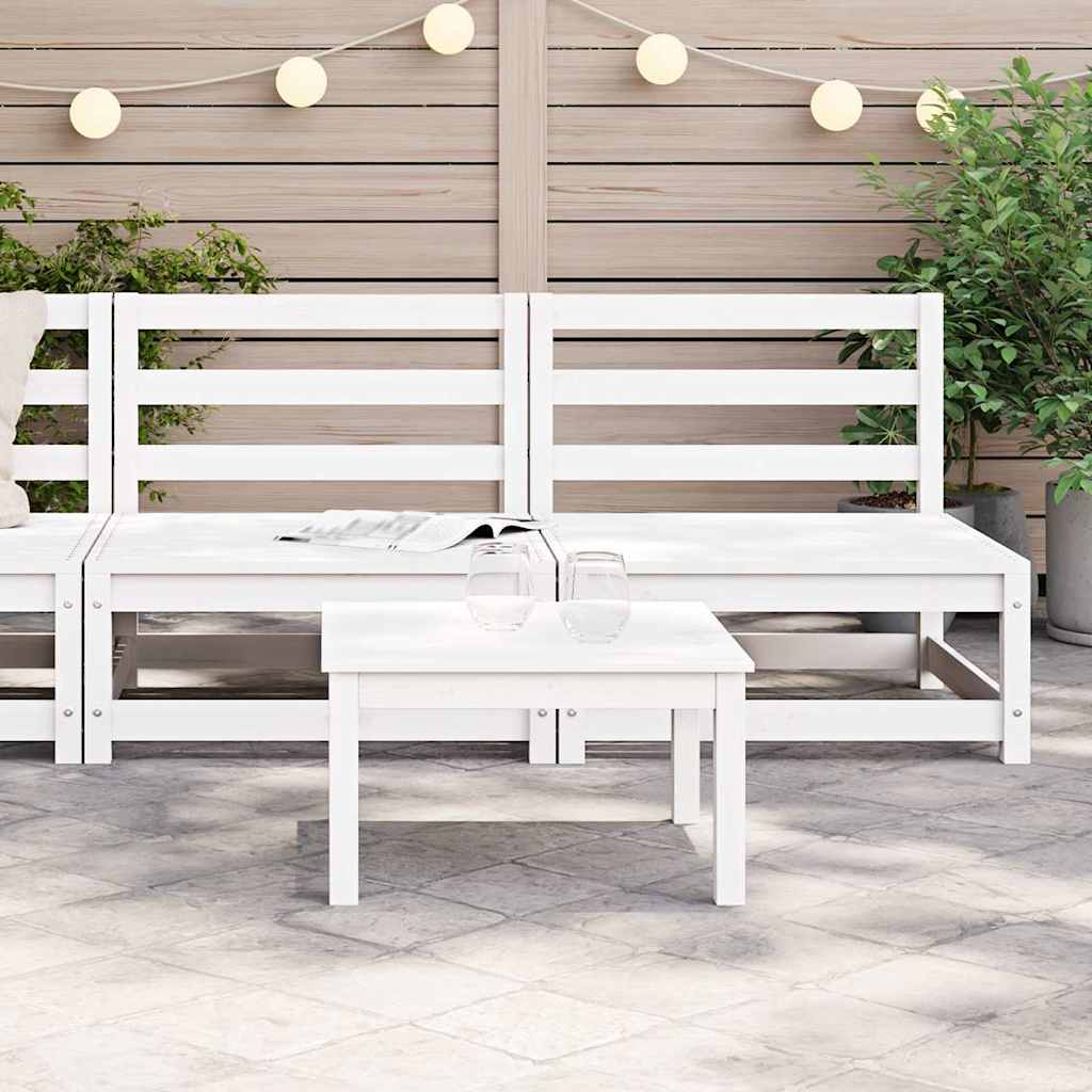 Divani da Giardino Senza Braccioli 2pz 70x70x67cm Bianchi Pino - homemem39