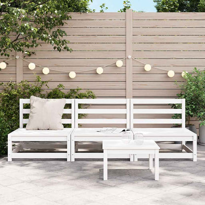 Divani da Giardino Senza Braccioli 3pz 70x70x67cm Bianchi Pino - homemem39