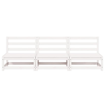 Divani da Giardino Senza Braccioli 3pz 70x70x67cm Bianchi Pino - homemem39