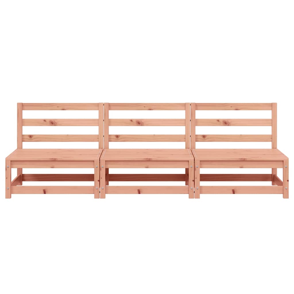 Divani Giardino Senza Braccioli 3pz 70x70x67cm Massello Douglas - homemem39