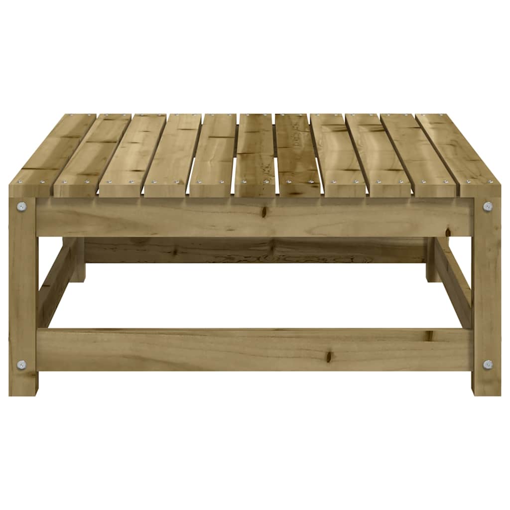 Poggiapiedi da Giardino 70x70x30 cm in Legno Impregnato di Pino | homemem39