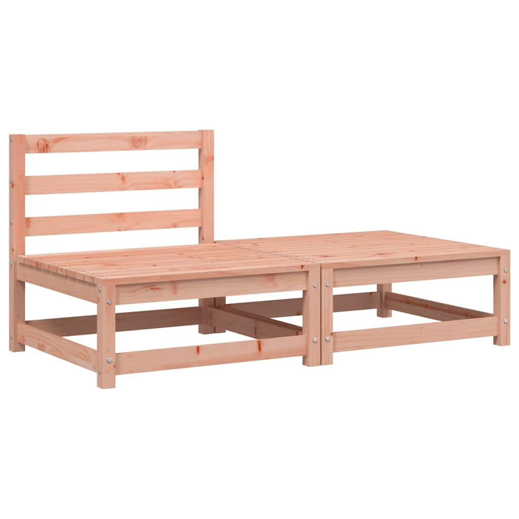 Divano Giardino Senza Braccioli con Poggiapiedi Legno Douglas | homemem39