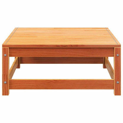 Divano Senza Braccioli Giardino Poggiapiedi Marrone Cera Pino - homemem39