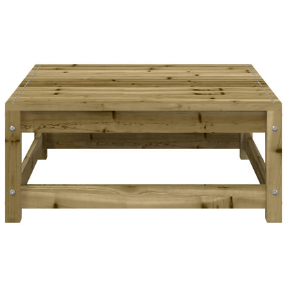 Divano Giardino con Poggiapiedi 2 Sedute Legno Impregnato Pino | homemem39